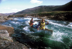 Canoes in Baffin